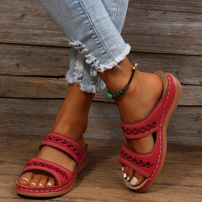Elegante orthopedische Jolie sandalen met drievoudige boogondersteuning en verstelbare bandjes voor dames, stijlvol en comfor