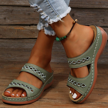 Elegante orthopedische Jolie sandalen met drievoudige boogondersteuning en verstelbare bandjes voor dames, stijlvol en comfor