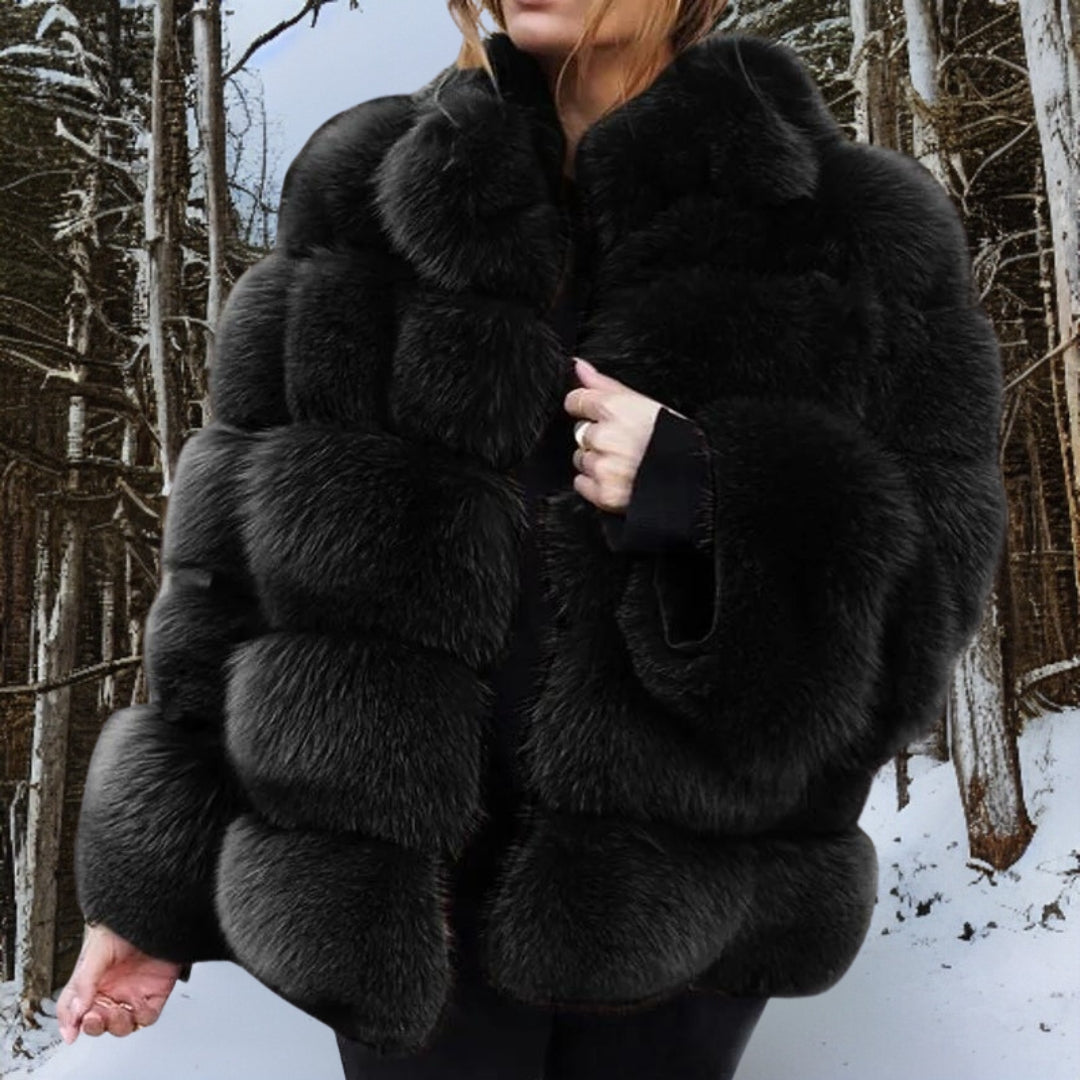 Elegante wollen jas, warme bescherming, verkrijgbaar in oranje, roze, wit en zwart, perfect voor wintermode.