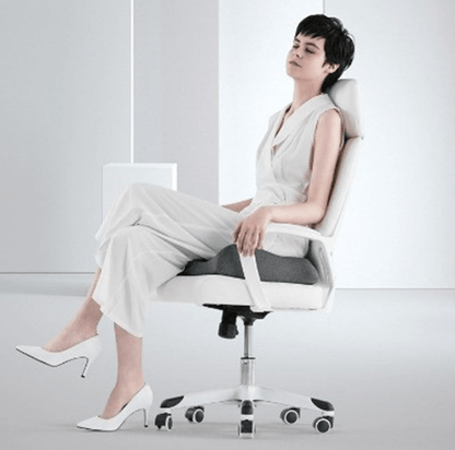 Ergonomisch zitkussen, drukverlagend, ademend materiaal, modern design, comfortabele ondersteuning rug en heupen.