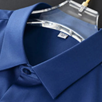 "Heren slim fit overhemd, wit, kreukvrij, stijlvolle en comfortabele pasvorm, geschikt voor zakelijke en informele gelegenhed