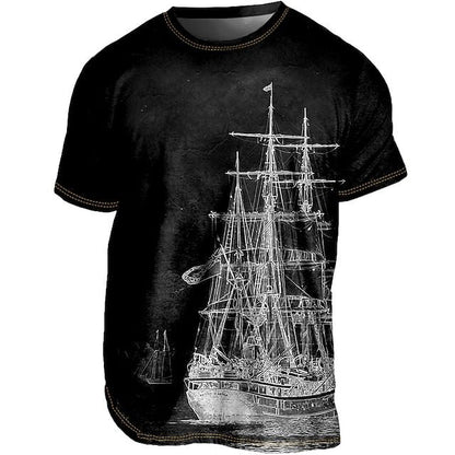 Heren zomert-shirt, licht ademend, in diverse kleuren. Modern ontwerp, ideaal voor warme dagen en unieke zomerse stijl.