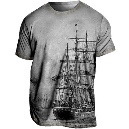 Heren zomert-shirt, licht ademend, in diverse kleuren. Modern ontwerp, ideaal voor warme dagen en unieke zomerse stijl.