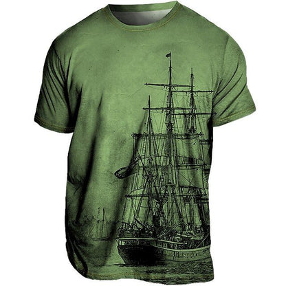 Heren zomert-shirt, licht ademend, in diverse kleuren. Modern ontwerp, ideaal voor warme dagen en unieke zomerse stijl.