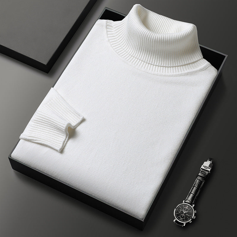 "Kasjmier coltrui heren, slank en stijlvol ontwerp met hoge col voor luxe winterlooks, in zachte beige tint."