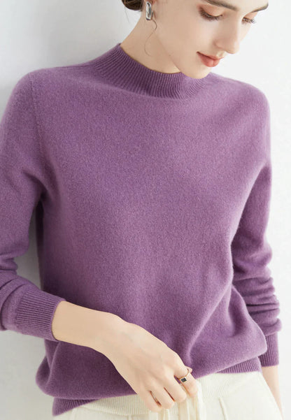Kasjmier trui dameskleding, elegant design, zachte stof, diverse kleuren, ideaal voor seizoenen, comfort en stijl.