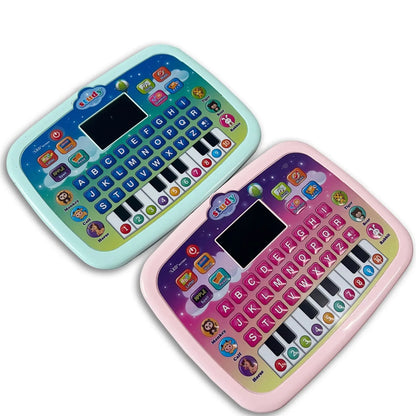 "Kindertablet met interactieve functies, kleurrijk ontwerp, licht en geluid, educatief speelgoed voor kinderen, roze of blauw