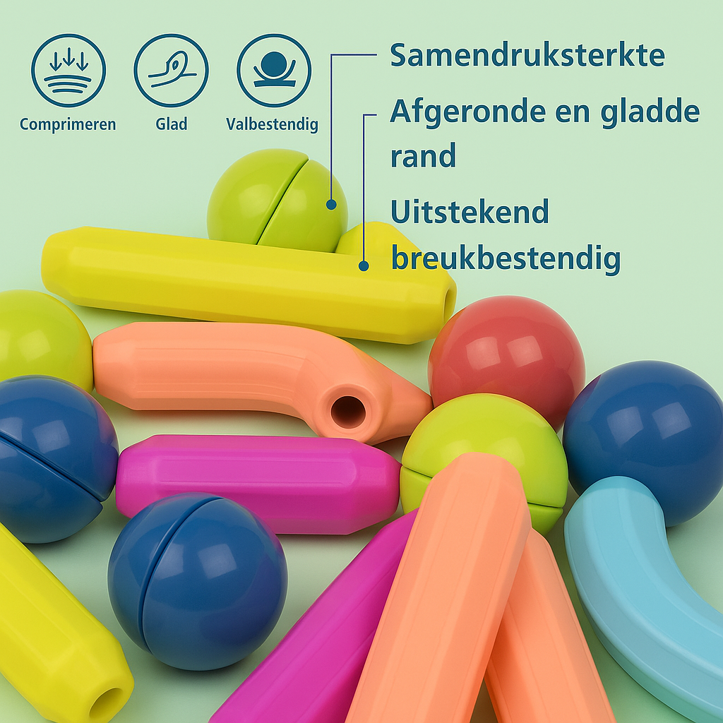 "Kleurrijke magnetische sticks speelset voor kinderen, bevordert creativiteit en probleemoplossende vaardigheden."