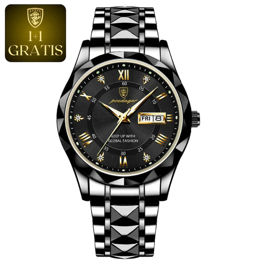 Luxe herenhorloge, Zwitsers uurwerk, elegant design. Diverse kleuren, stijlvolle aanvulling voor elke gelegenheid.