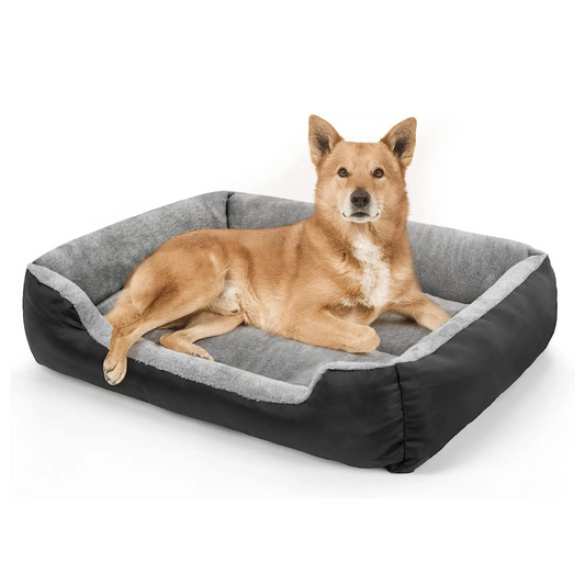 Luxe orthopedische hondenmand ComfortNest, ademend textiel, verlicht gewrichtspijn, wasbaar, duurzaam design.