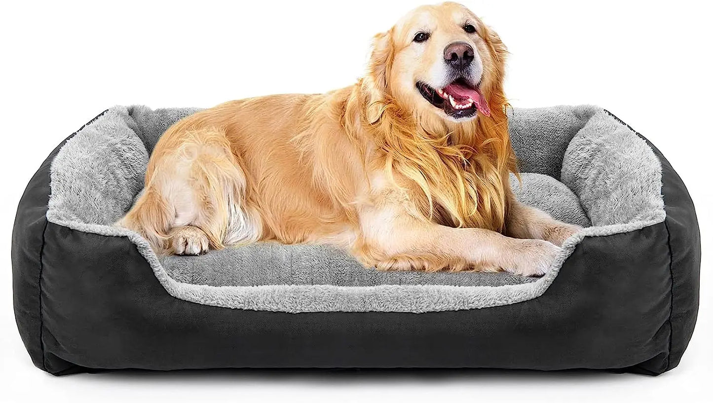 Luxe orthopedische hondenmand ComfortNest, ademend textiel, verlicht gewrichtspijn, wasbaar, duurzaam design.