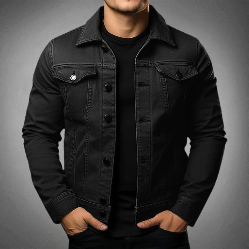 "Moderne heren denim jas voor dagelijkse en speciale gelegenheden, hoogwaardig denim, stijlvol en comfortabel."