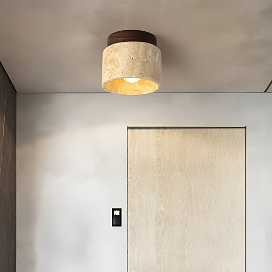 "Moderne, minimalistische plafondlamp met organische vormen en subtiele LED-lichtgloed, geïnspireerd door Japans design."