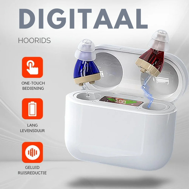 "Onzichtbaar en discreet in-ear hoortoestel met ergonomisch design voor dagelijks comfort en kristalhelder geluid"