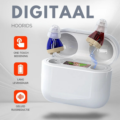 "Onzichtbaar en discreet in-ear hoortoestel met ergonomisch design voor dagelijks comfort en kristalhelder geluid"