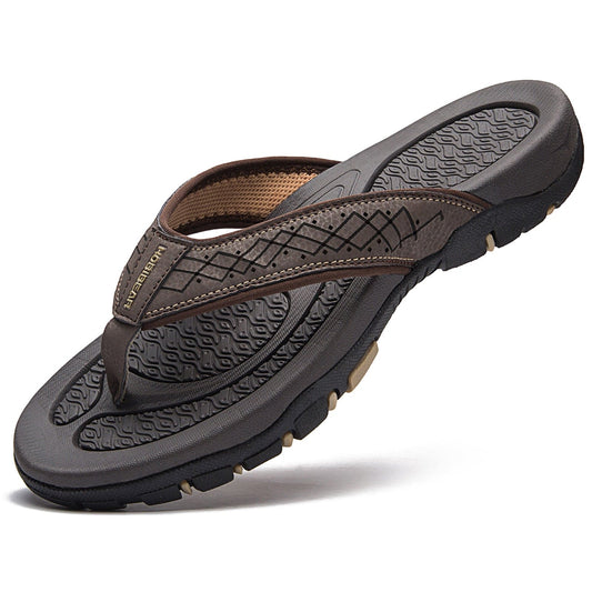 "Orthopedische pantoffels voor mannen met ademend materiaal, trendy design en orthopedisch voetbed voor optimaal comfort."
