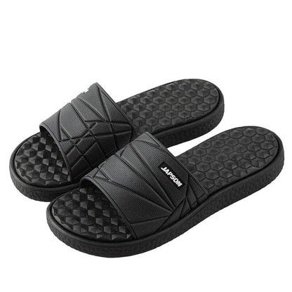 "Orthopedische pantoffels voor mannen met ademend materiaal, trendy design en orthopedisch voetbed voor optimaal comfort."