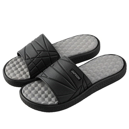 "Orthopedische pantoffels voor mannen met ademend materiaal, trendy design en orthopedisch voetbed voor optimaal comfort."