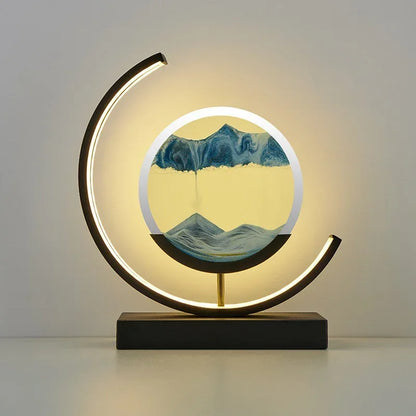 "Sierlijke zandloperlamp, elegante verlichting, verkrijgbaar in stijlvolle kleuren, met afstandsbediening en ingebouwde switc