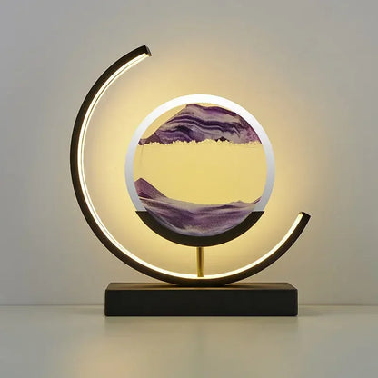 "Sierlijke zandloperlamp, elegante verlichting, verkrijgbaar in stijlvolle kleuren, met afstandsbediening en ingebouwde switc