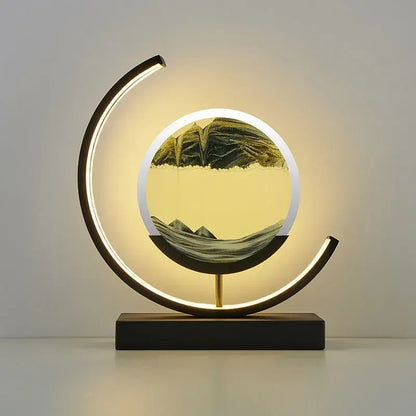 "Sierlijke zandloperlamp, elegante verlichting, verkrijgbaar in stijlvolle kleuren, met afstandsbediening en ingebouwde switc