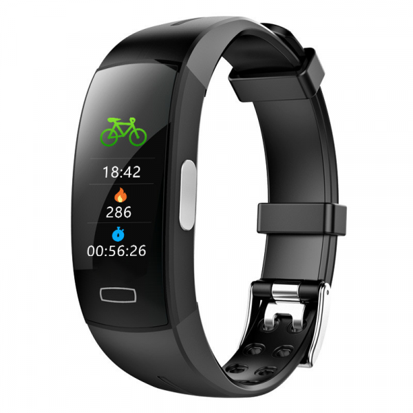 "Slanke bloeddruk- en hartslagmonitor met waterbestendig design voor real-time gezondheidstracking en gegevenssynchronisatie.