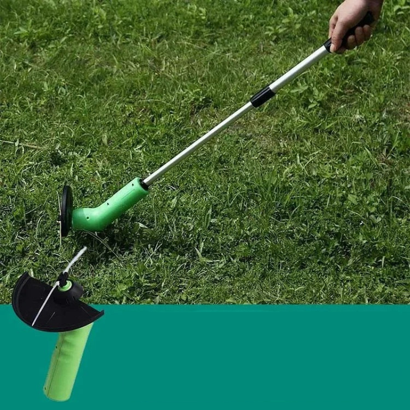 "Snoerloze heggenschaar voor precies snoeien, ergonomisch ontwerp, lichte bouw, groene handgreep en scherpe messen."