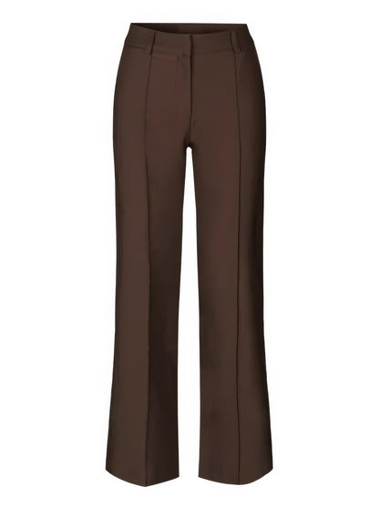 "Sophie - Elegante high-waist pantalon met wijde pijpen in zachte stretch stof, ideaal voor comfort en stijl in dameskleding.