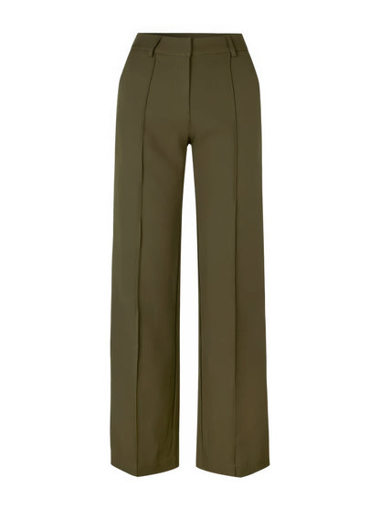 "Sophie - Elegante high-waist pantalon met wijde pijpen in zachte stretch stof, ideaal voor comfort en stijl in dameskleding.