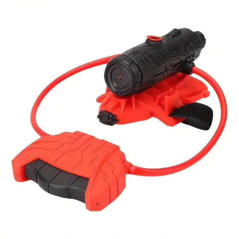 "Spider Web Water Blaster Handschoenen voor kinderen, rood-blauw, geïnspireerd op superhelden, ideaal voor buitenspellen."