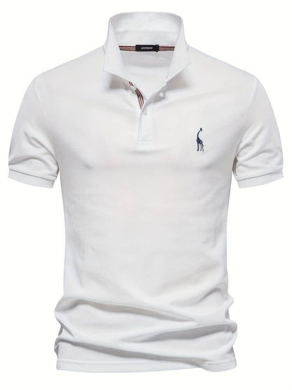 "Stijlvol heren poloshirt, elegant en comfortabel, perfecte pasvorm, ontworpen voor veelzijdige looks in elke outfit."