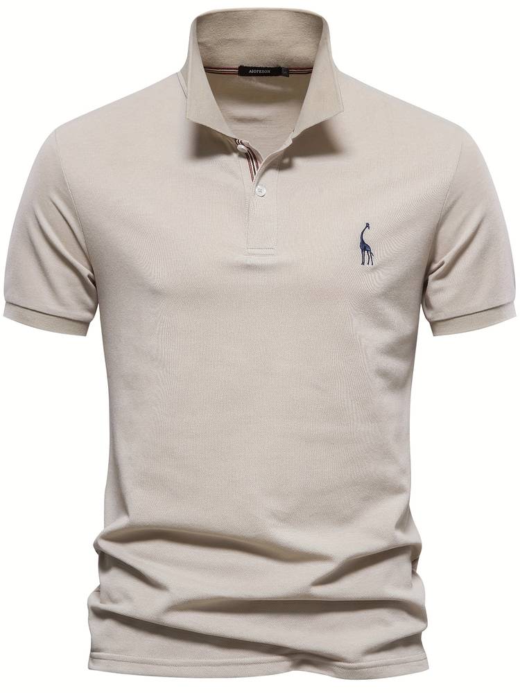 "Stijlvol heren poloshirt, elegant en comfortabel, perfecte pasvorm, ontworpen voor veelzijdige looks in elke outfit."