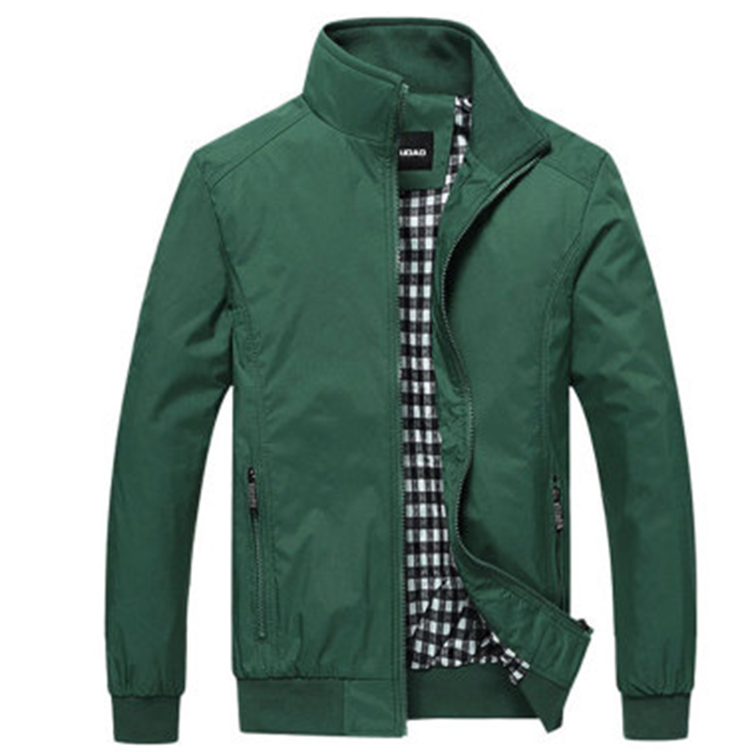 "Stijlvolle en lichte zomerjas voor heren in khaki, bruin, blauw, groen, zwart en wit, ideaal voor warme maanden."