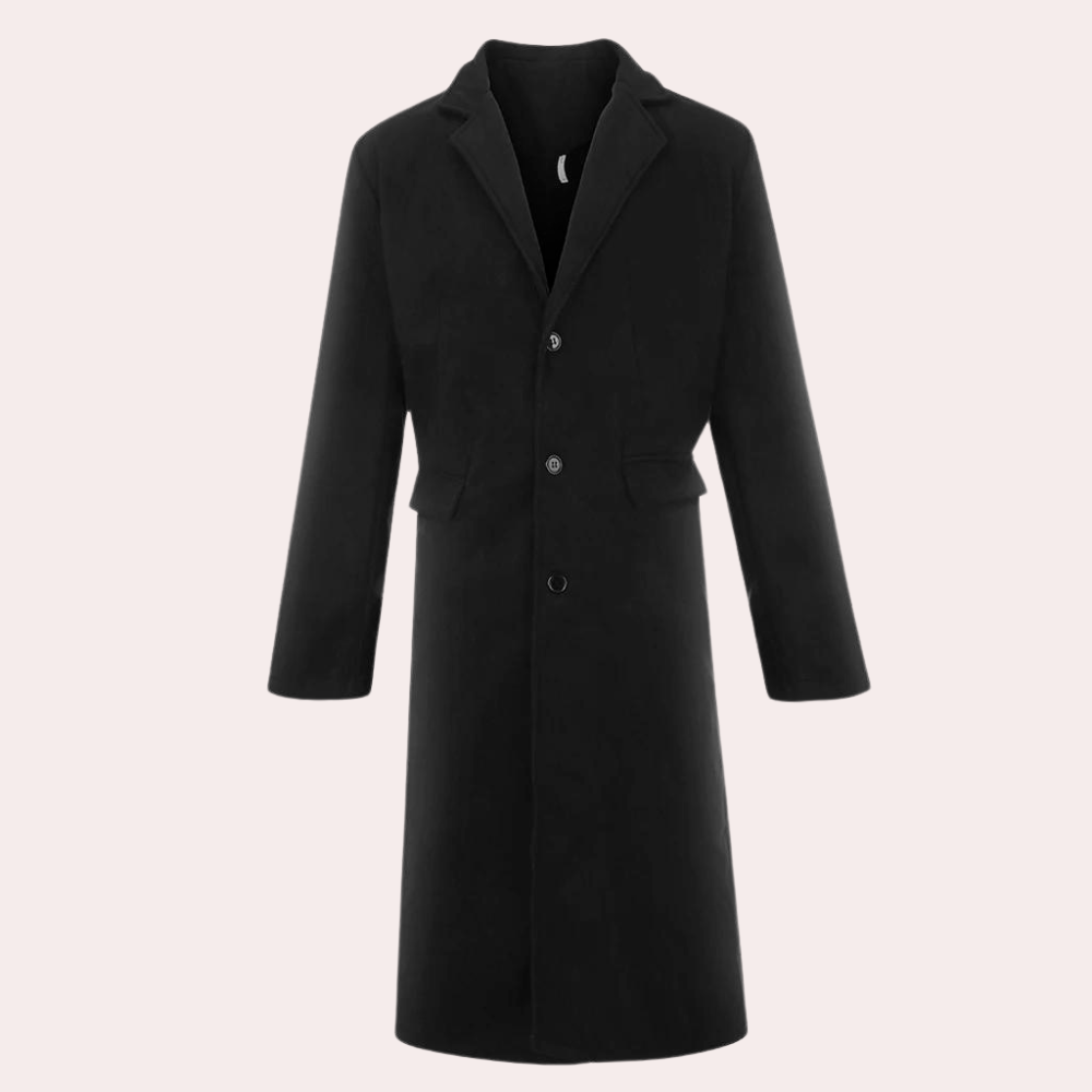 "Stijlvolle gele trenchcoat heren met klassieke revers, ideaal voor herfst, biedt comfort en elegantie voor de moderne man."
