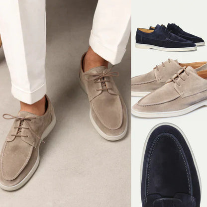 "Stijlvolle heren suède instappers, elegante afwerking en comfortabele pasvorm, ideaal voor zowel zakelijk als casual gebruik