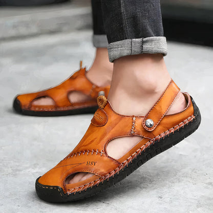 "Stijlvolle orthopedische leren sandalen voor dagelijks comfort, elegant design en hoogwaardige materialen"
