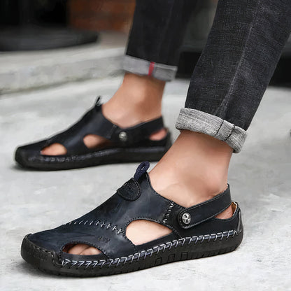 "Stijlvolle orthopedische leren sandalen voor dagelijks comfort, elegant design en hoogwaardige materialen"
