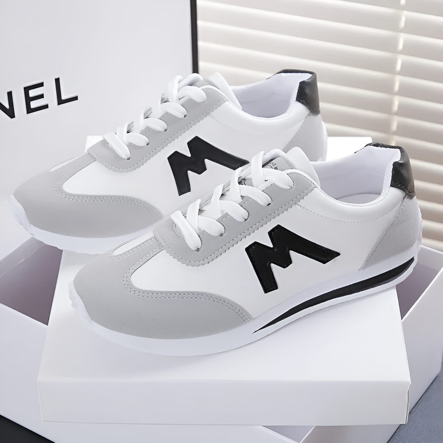 "Stijlvolle Veerle damesschoenen met modern design, dempende zolen en ademend materiaal voor comfort en stabiliteit."