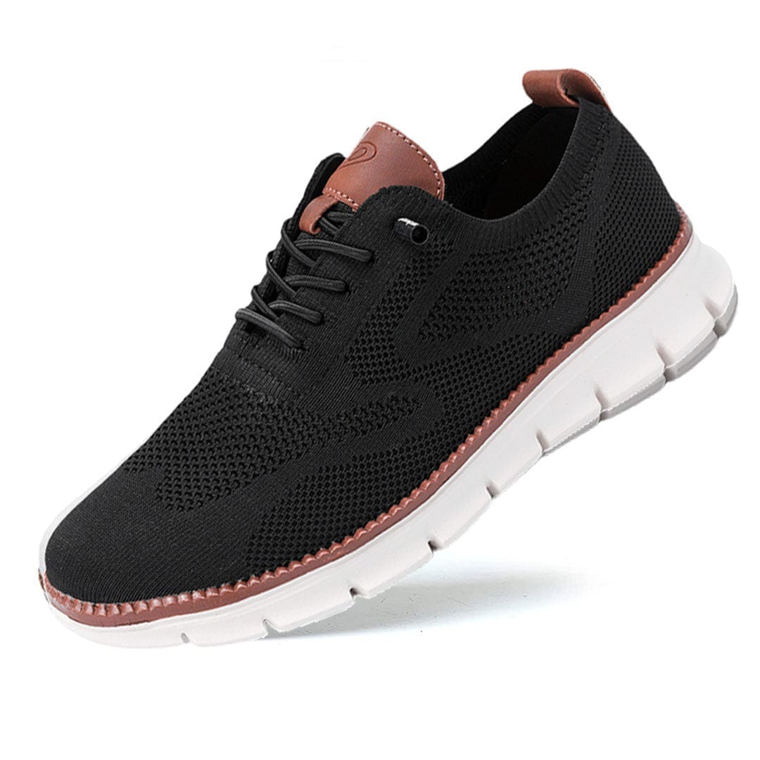 "Stijlvolle vegan schoenen, gemaakt van Italiaans vegan leer, met een elegant ontwerp en uitneembaar memory foam voetbed."