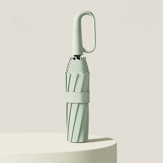 "Ultra windbestendige paraplu voor zware wind, reflecterend design, zwarte kleur met verstevigde structuur en waterafstotend"