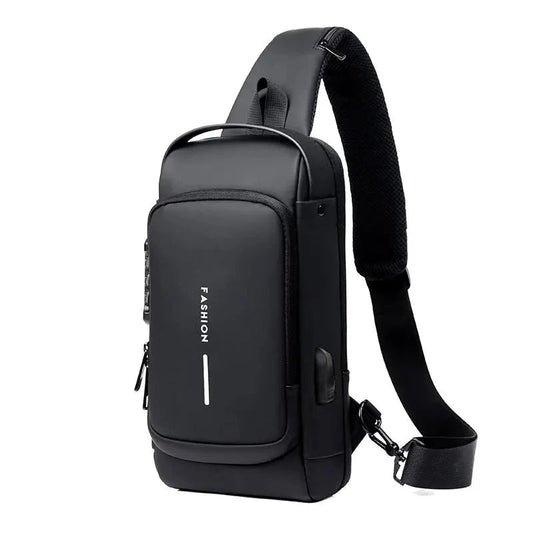 Unisex anti-diefstal rugzak met laptopvak, verborgen ritsen, waterafstotend, zwart; ideaal voor reizen en werk.