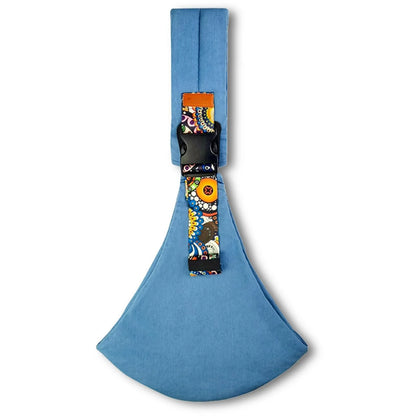 Verstelbare baby draagdoek in grijze tinten, ergonomisch ontwerp voor comfort en gebruiksgemak, ideaal voor ouders onderweg.