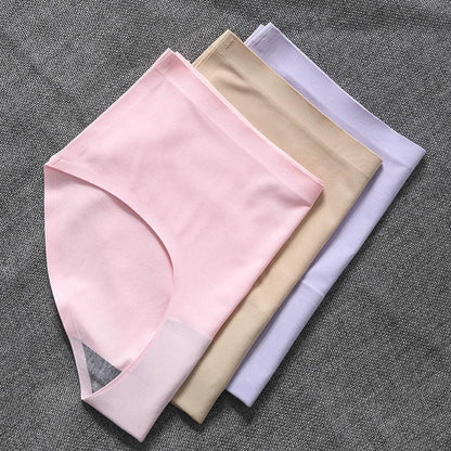 "Vijfdelige set van naadloos damesondergoed, zijdezacht in zwart, wit, beige, paars en roze, ideaal voor dagelijks comfort."