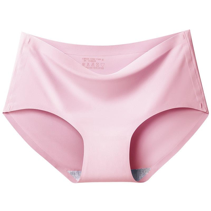"Vijfdelige set van naadloos damesondergoed, zijdezacht in zwart, wit, beige, paars en roze, ideaal voor dagelijks comfort."