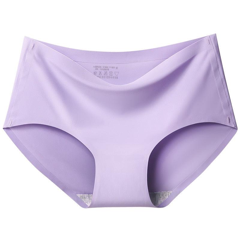 "Vijfdelige set van naadloos damesondergoed, zijdezacht in zwart, wit, beige, paars en roze, ideaal voor dagelijks comfort."