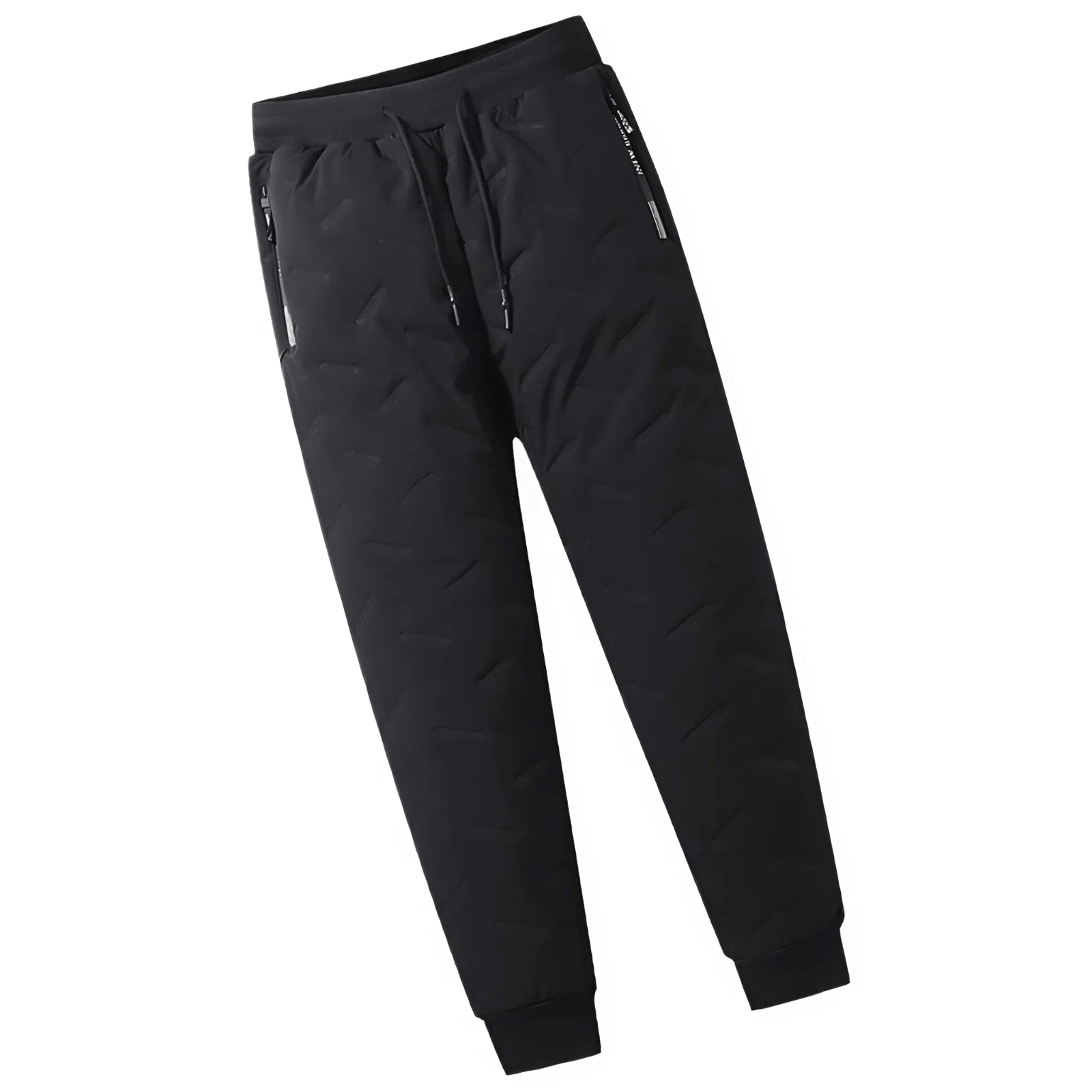 "Waterdichte en winddichte thermobroek heren met fleecevoering, grijs, voor winterse activiteiten."