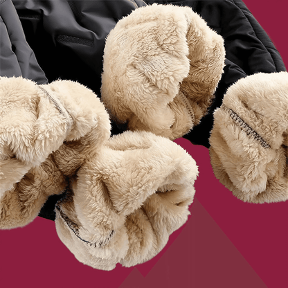 "Waterdichte en winddichte thermobroek heren met fleecevoering, grijs, voor winterse activiteiten."