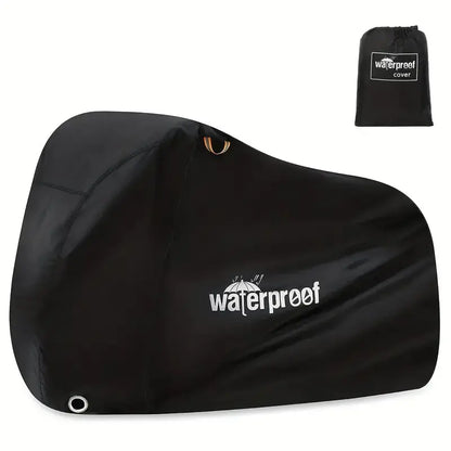 "Waterdichte fietshoes met polyester en PVC, beschermt tegen regen en zon. Ideaal voor fiets of e-bike."