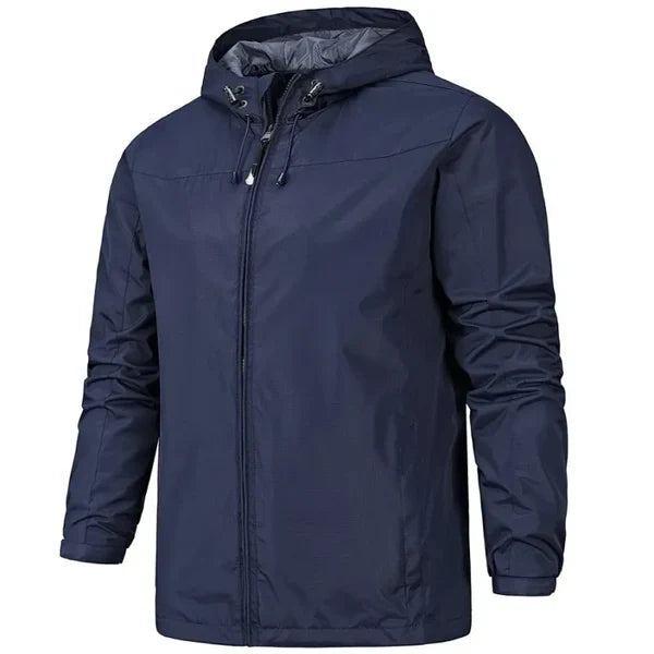 Waterdichte jas voor dames in zwart, stijlvol en veelzijdig, perfect voor regenachtige dagen en winderige omstandigheden.