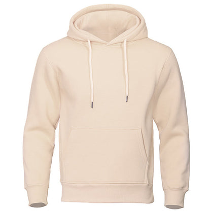 "Zachte ademende herencasual hoodie in grijs met capuchon en kangoeroezak, stijlvol en comfortabel ontwerp voor dagelijks geb
